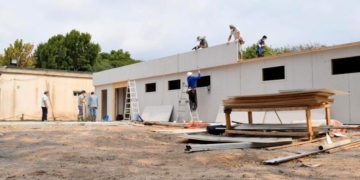 Timbúes construye su propio hospital en medio de la pandemia
