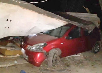 Despistó en Ruta 11 y se estrelló contra una vivienda precaria