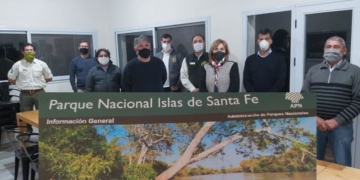 Parques Nacionales desembarcó en Gaboto con el objetivo de cuidar las islas