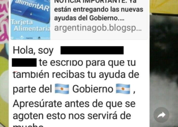 Falso mensaje viral ofrece la Tarjeta Alimentar por 25 mil pesos