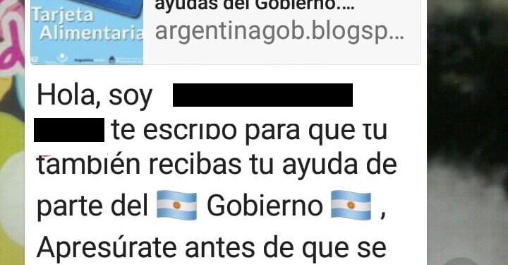 Falso mensaje viral ofrece la Tarjeta Alimentar por 25 mil pesos