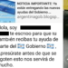 Falso mensaje viral ofrece la Tarjeta Alimentar por 25 mil pesos