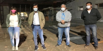 Timbúes: el director del SIES presenció controles sanitarios y recorrió el nuevo hospital