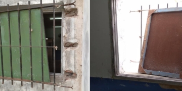 Volvieron a arrancar una reja y robar en la secundaria de Maciel