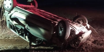 Un muerto y tres heridos de San Genaro tras volcar en Ruta 65