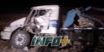 Choque entre camiones sobre la Ruta 34, en Clason