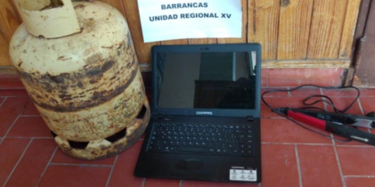 Robaron en una vivienda de Barrancas y la policía recuperó los elementos