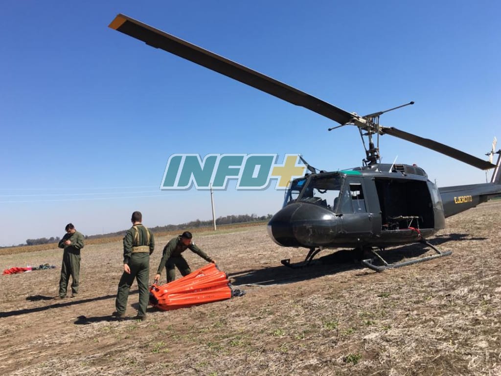 El Ejército Argentino se prepara para combatir los incendios frente a Gaboto