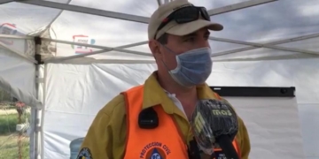 La lucha contra los incendios en Gaboto: «No sabemos cuándo nos vamos»