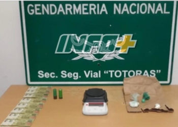 Detuvieron en Totoras a un policía con droga sobre Ruta 34