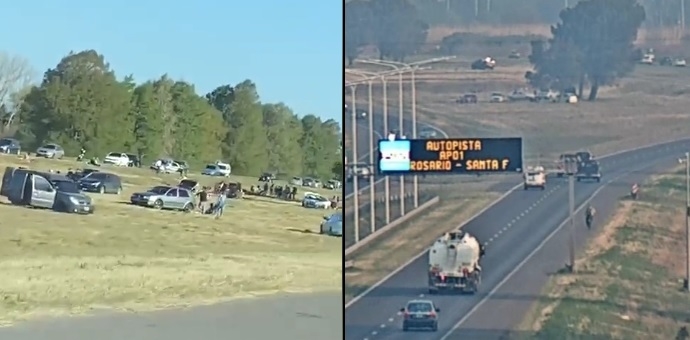 Autoridades de la autopista piden no usar el cantero central para recreación