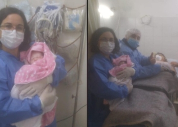 Jazmín no pudo esperar y nació rumbo a un centro de salud