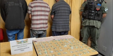Allanamiento y tres detenidos con droga en Puerto San Martín