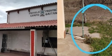 Centeno: robaron hasta el tanque de agua en la escuela Campo Gaitán