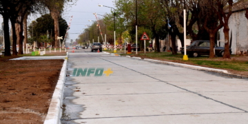 Serodino inauguró la nueva obra de pavimentación en Bv. San Martín
