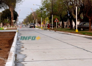 Serodino inauguró la nueva obra de pavimentación en Bv. San Martín