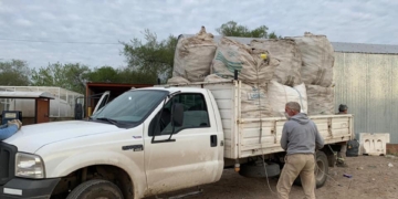 La campaña de reciclaje sigue con éxito en Correa: sumaron 560 kg más