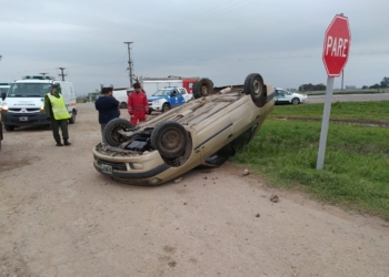 Milagroso vuelco en Ruta 34: un herido leve