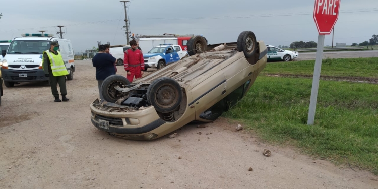 Milagroso vuelco en Ruta 34: un herido leve