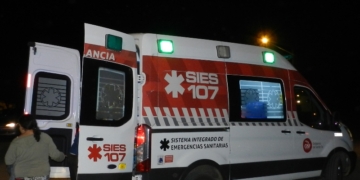 Gaboto: un joven cayó de su moto y fue trasladado a San Lorenzo