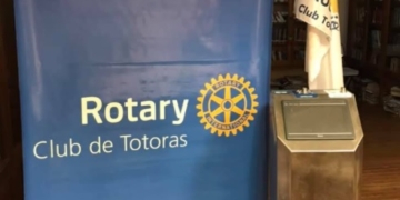 El Rotary Totoras reunió más de un millón de pesos y llegó el primer respirador