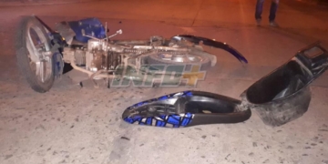 Maciel: un joven herido tras chocar una moto y un auto