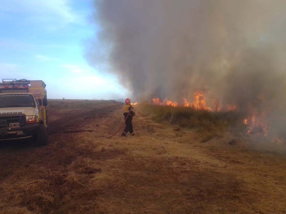 Ardieron más de 100 hectáreas entre Díaz y Clarke