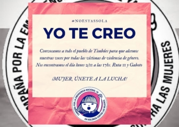 Tras las denuncias de abuso, Timbúes marchará contra la violencia de género