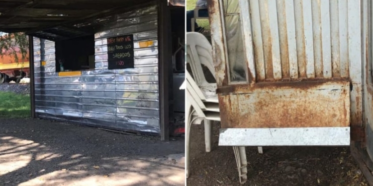 Maciel: robaron toda la mercadería en un carrito tras romper la puerta