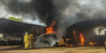 Incendio en el corralón municipal de Coronda: una pericia confirmó que fue «accidental»