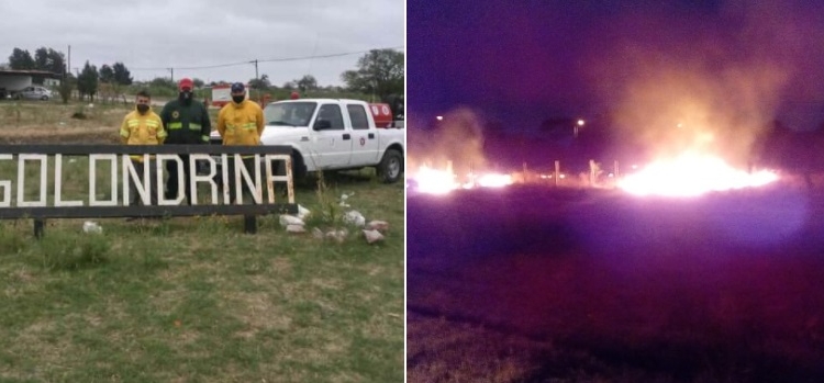 Bomberos de Barrancas viajaron 400 kilómetros para combatir incendios en el norte