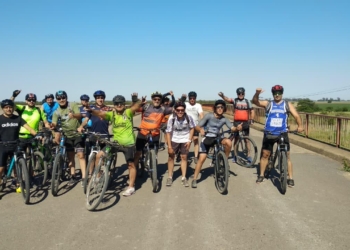 Ciclistas de San Genaro recorrieron 145 Km y llegaron a Puerto Gaboto