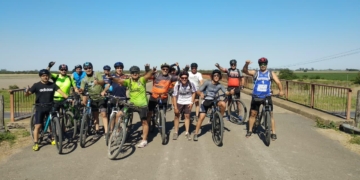 Ciclistas de San Genaro recorrieron 145 Km y llegaron a Puerto Gaboto