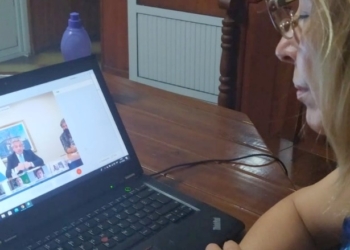 Sandra Aguirre mantuvo una reunión virtual con Alberto Fernández