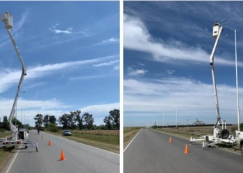 Con 53 luces nuevas, Correa mejoró la visibilidad del acceso a autopista