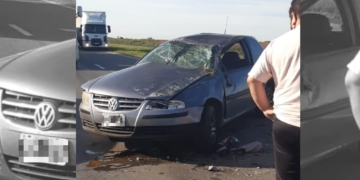 Vuelco y milagro en Barrancas: sólo heridas leves para la conductora