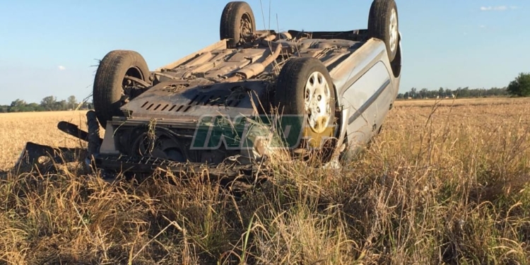 Un joven de Maciel volcó en la ruta a Gaboto: sufrió lesiones leves