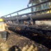 Ardió una cosechadora y parte de un campo entre Andino y Serodino