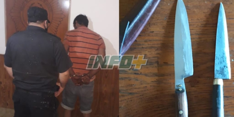 Un vecino de Maciel fue detenido tras atacar a su familia y luego a la policía