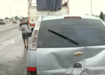 Dos trabajadores de Timbúes involucrados en un choque en cadena en Rosario