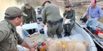 Pescadores ilegales en Gaboto: casi 200 piezas decomisadas por Los Pumas
