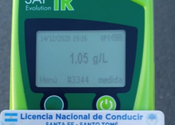 Timbúes: un hombre que manejaba con el doble de alcohol en sangre permitido