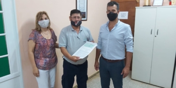 Diana entregó aportes y un reconocimiento en Puerto Gaboto