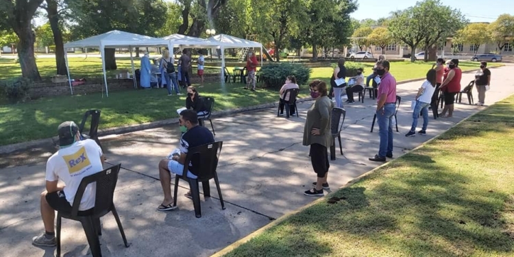 Plan Detectar en Centeno: realizaron más de 40 hisopados