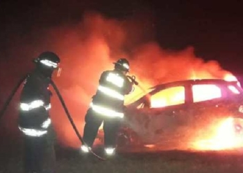 Una vecina de Andino escapó a tiempo tras incendiarse su camioneta