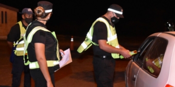 Más de 50 conductores dieron positivo de alcoholemia en rutas de la provincia