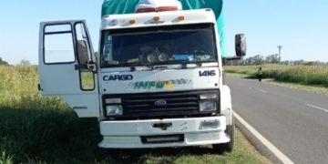 Monje: un hombre herido al caer de un camión que circulaba por Ruta 11