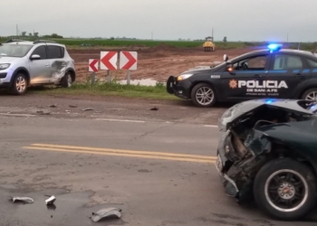 Dos autos impactaron en la ruta 80 y sus ocupantes resultaron heridos