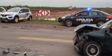 Dos autos impactaron en la ruta 80 y sus ocupantes resultaron heridos