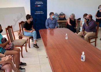 Capitani recorrió Andino y Correa con los cursos del “Santa Fe Más”